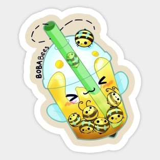 Boba Bees Sticker